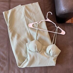 Sage Green Midi Dress